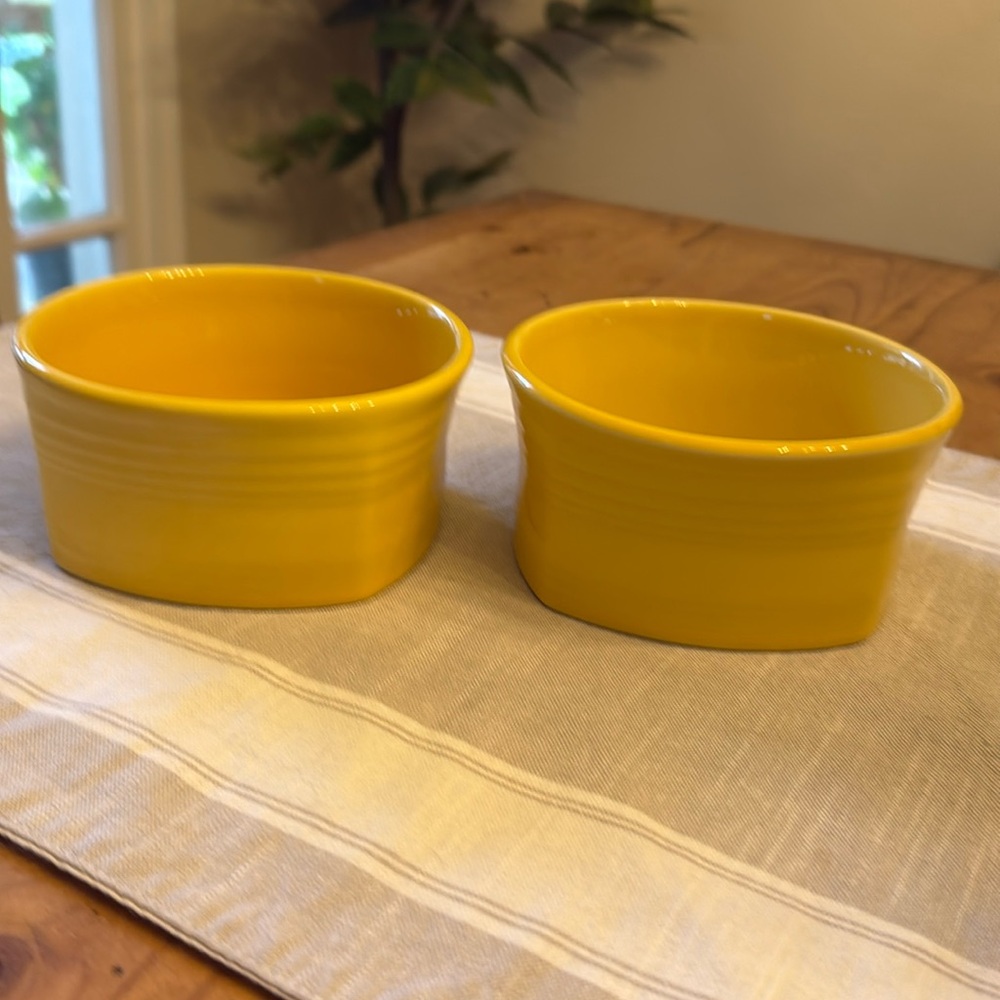 Fiestaware Square Retired Bowls, Sunflower
